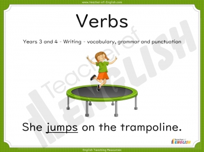 Verbs - Years 3 and 4